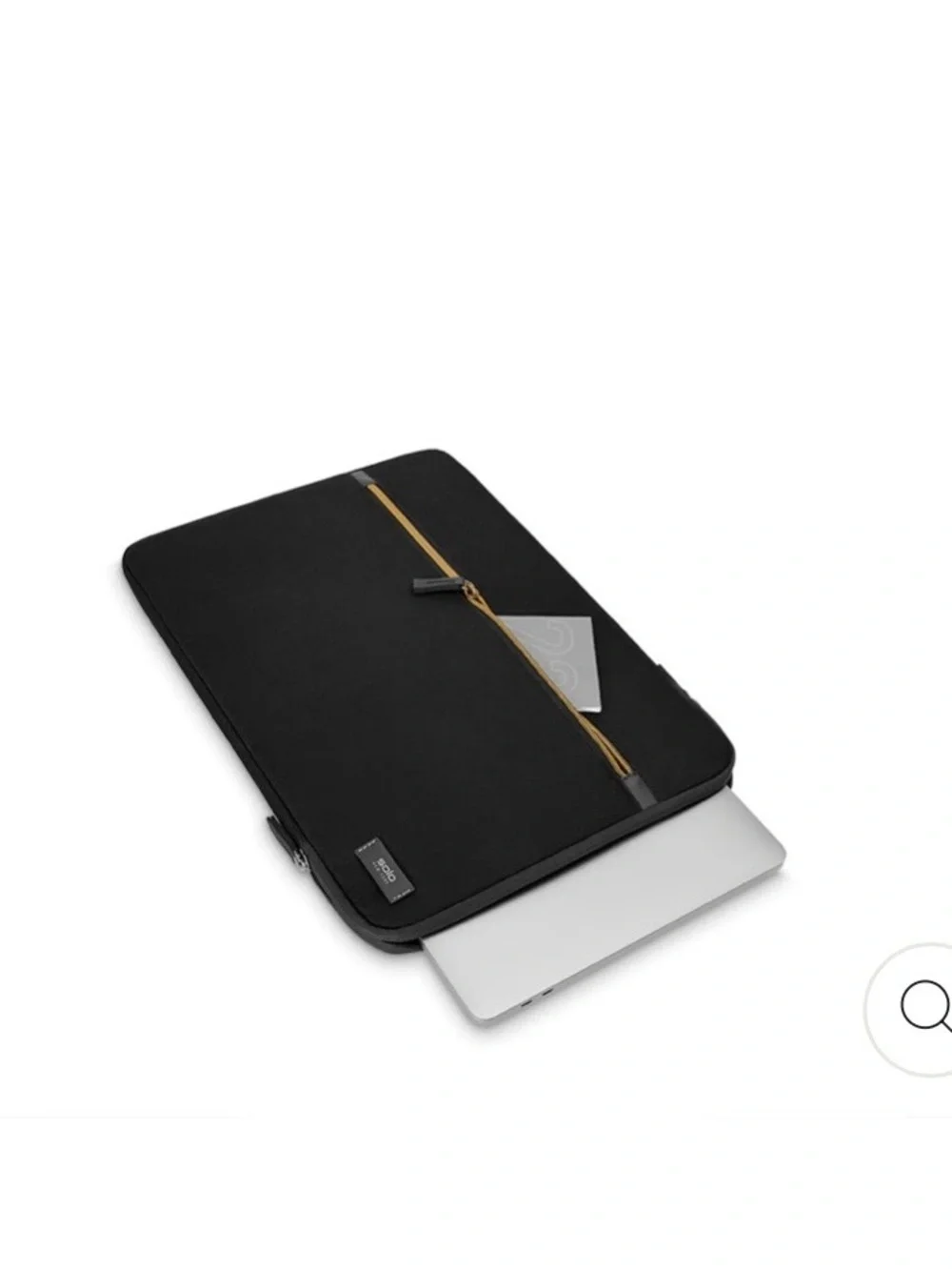 Solo New York Black Tablet Sleeve with Front Zip Pocket